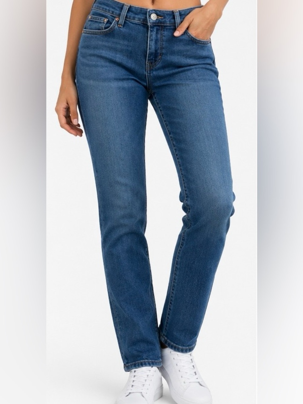 Levi Strauss Signature Slim Jeans Size 10 Blue Stretch